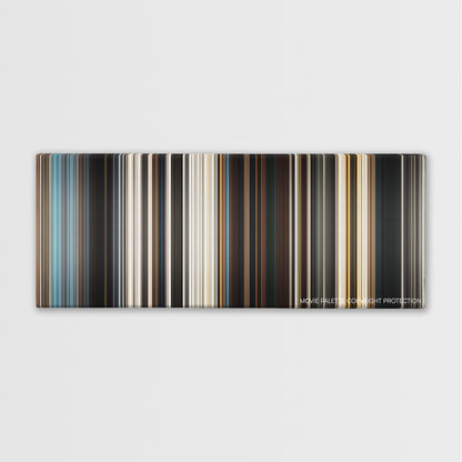 Dune color palette canvas print: thousands of thin vertical stripes of color