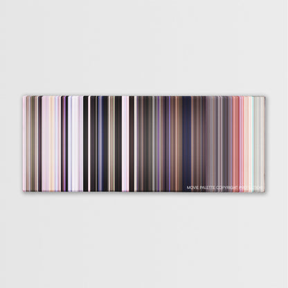 Spider-Man: No Way Home movie barcode canvas print, the whole film as stripes of color