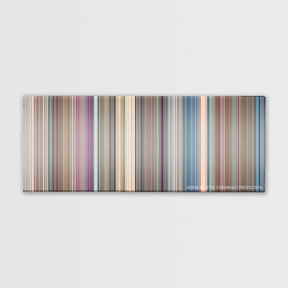 West Side Story movie barcode canvas print, the whole film as stripes of color