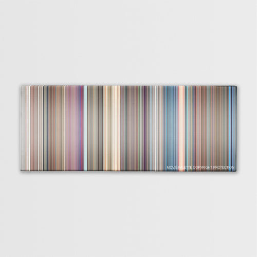 West Side Story movie barcode canvas print, the whole film as stripes of color