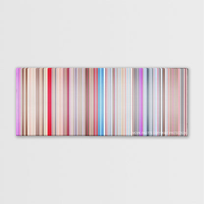 Doctor Strange in the Multiverse of Madness movie barcode canvas print, the whole film as stripes of color