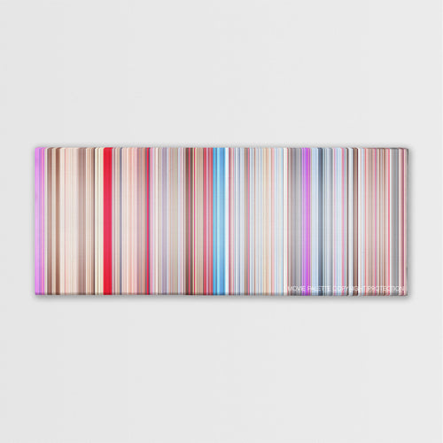 Doctor Strange in the Multiverse of Madness movie barcode canvas print, the whole film as stripes of color